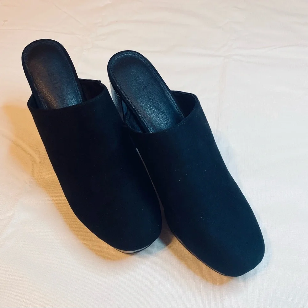 GABRIELLE UNION Chic Black Platform Mules - Picture 4 of 11